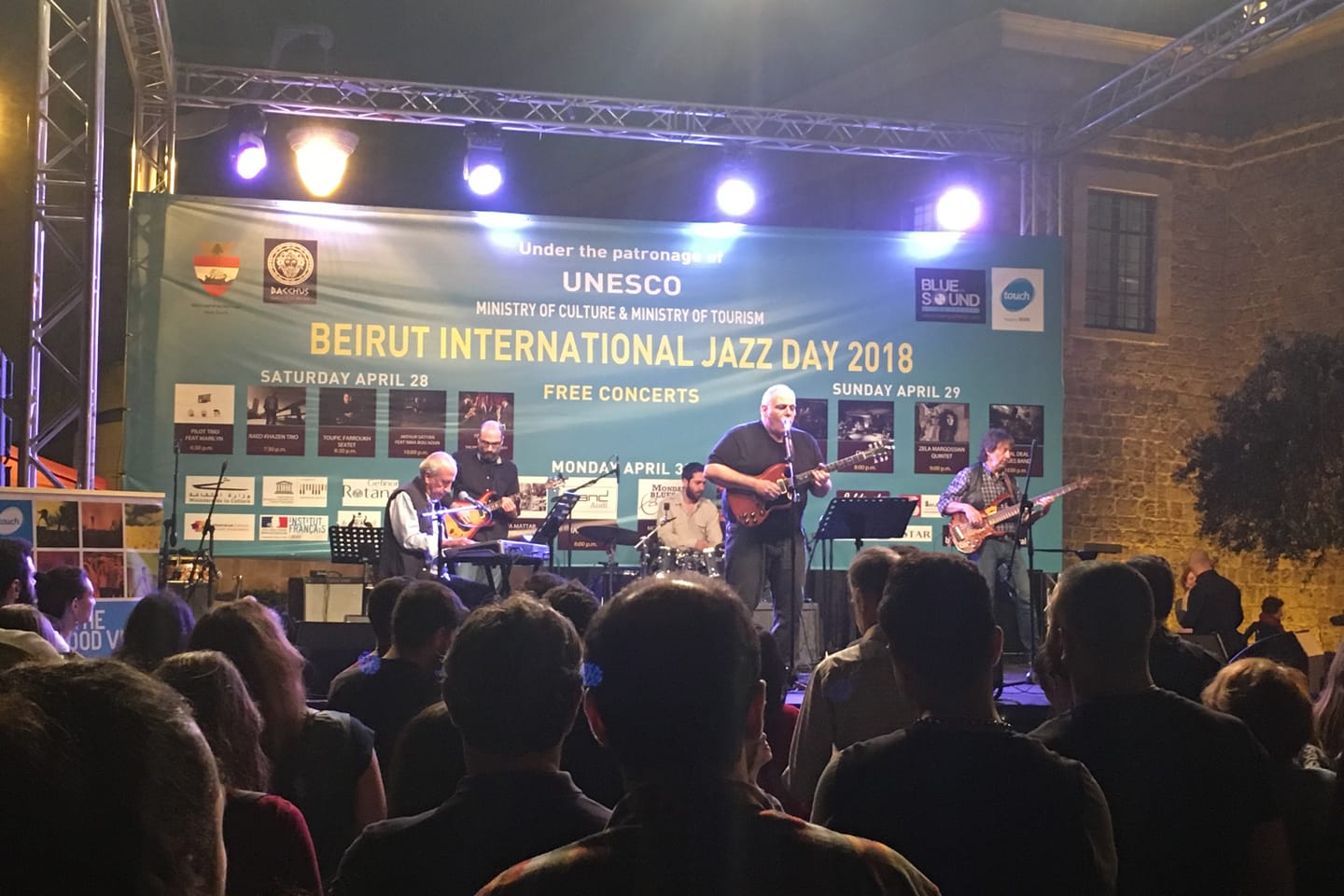 Jazz Day en la plaza Nejmeh en Beirut