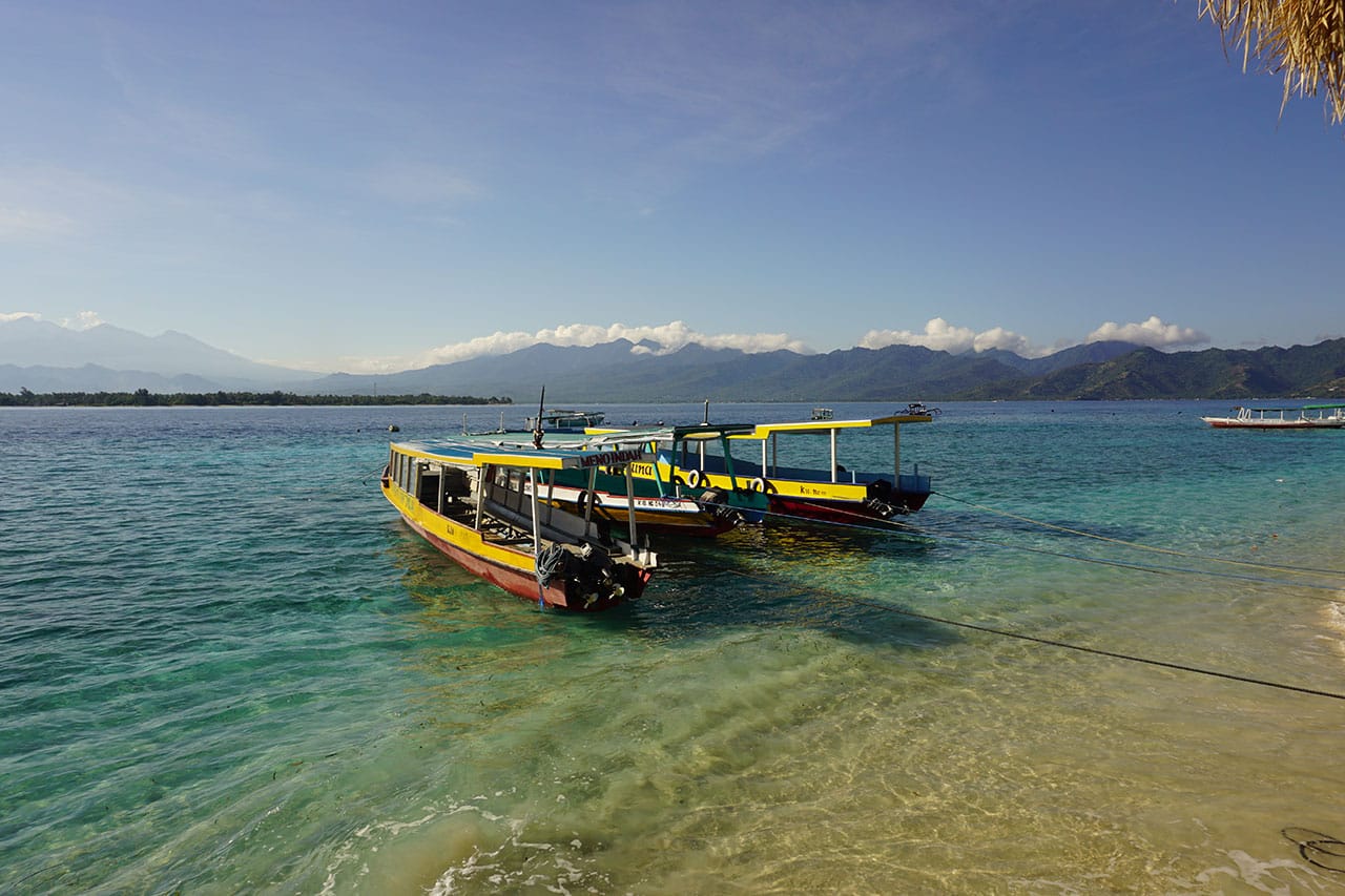 Playa de ensueño en Gili Meno