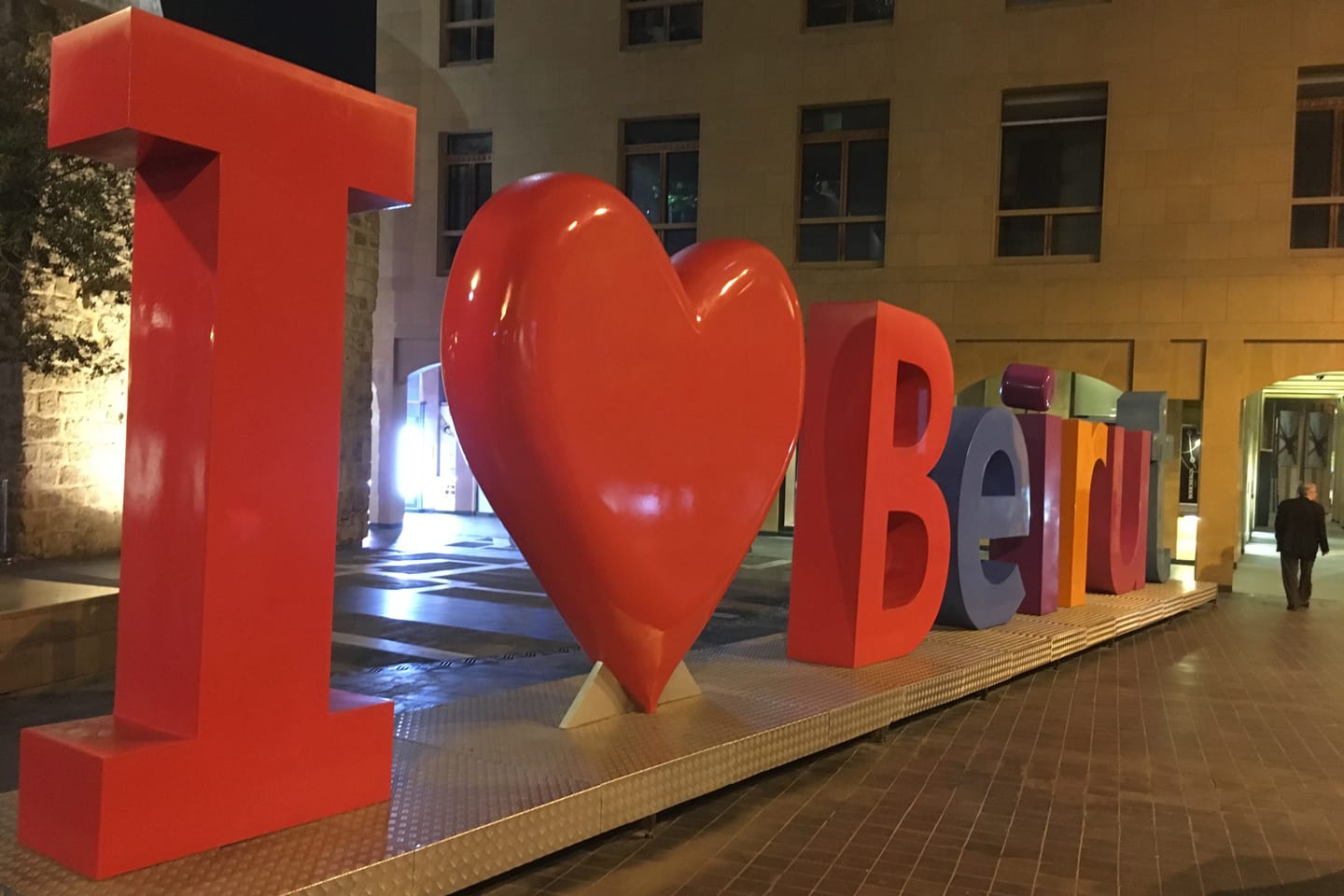 Letrero I Love Beirut