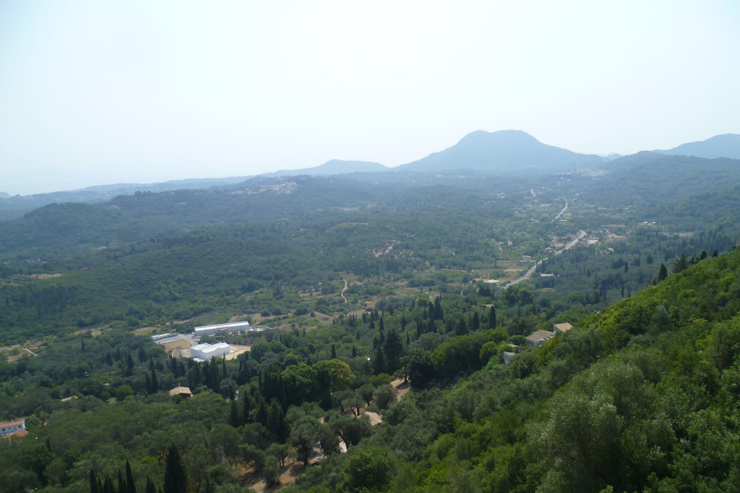 El interior de Corfú