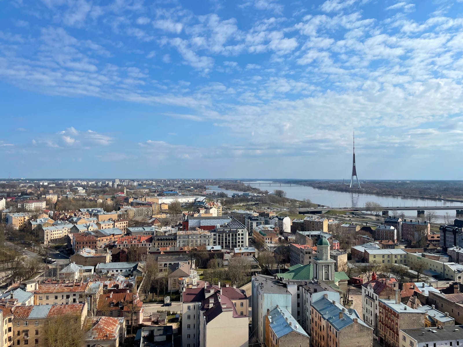 Blick über Riga vom Aussichtsdeck der Akademie der Wissenschaften
