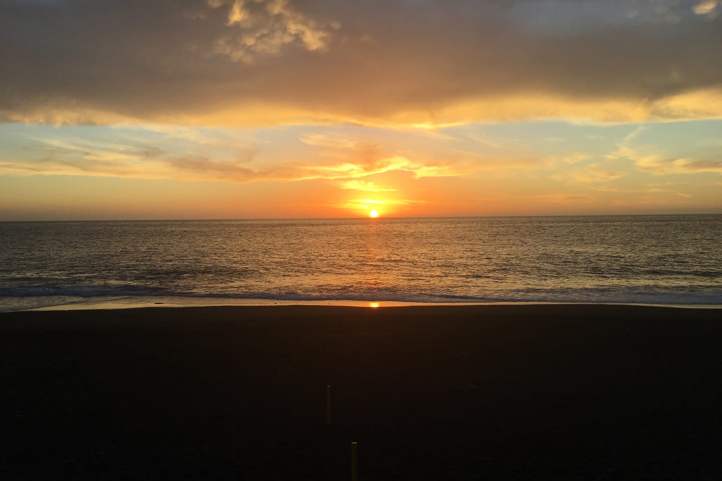 Luz del atardecer en la costa oeste